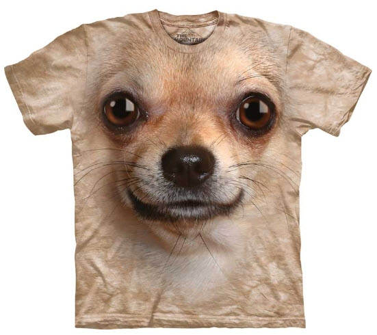 Chihuahua Face Dog Tee T Shirt Pet Animal Adult Small by The Mountain
